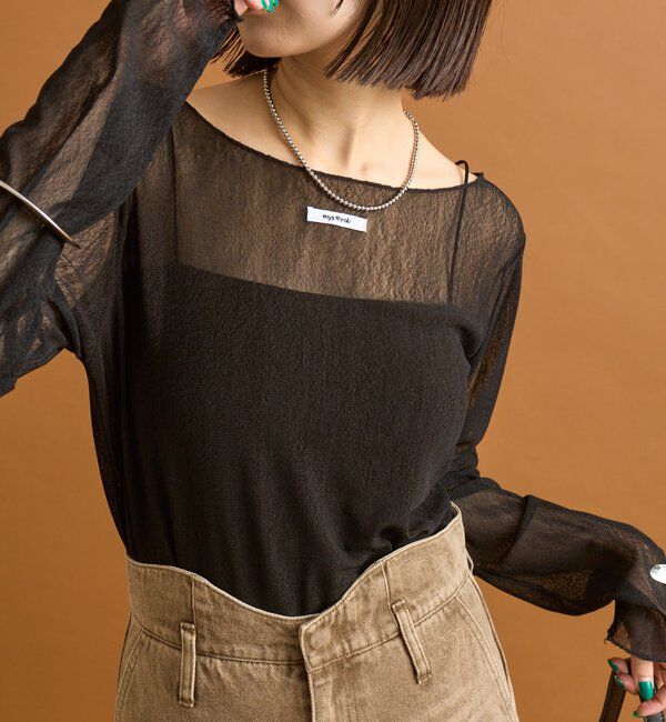  「シアースラブロングTシャツ」|Tシャツ・カットソー|ブラック