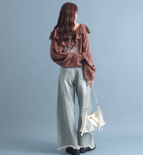  「ラッフルボレロブラウス」|シャツ・ブラウス|