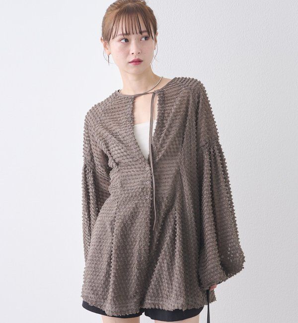  「【@akane__11.1企画】フリンジシェイプチュニック」|シャツ・ブラウス|