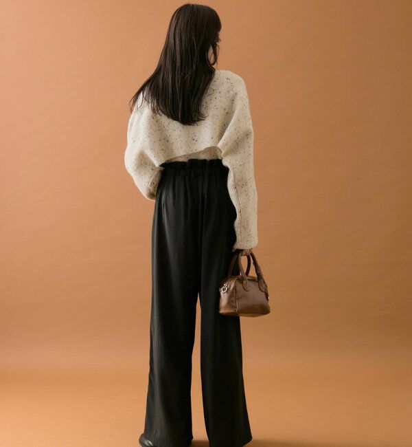  「【オールシーズン対応/WEB限定アイボリー】フリルイージーパンツ」|チノ|