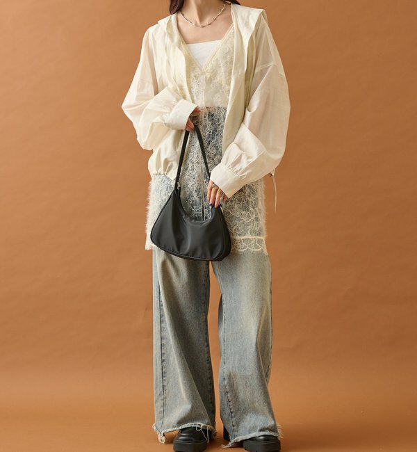  「シャギーレース タンクチュニック」|シャツ・ブラウス|