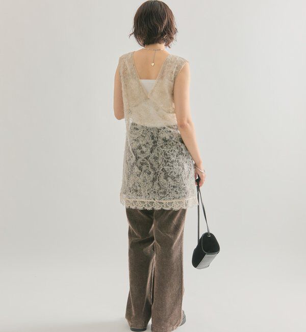  「シャギーレース タンクチュニック」|シャツ・ブラウス|