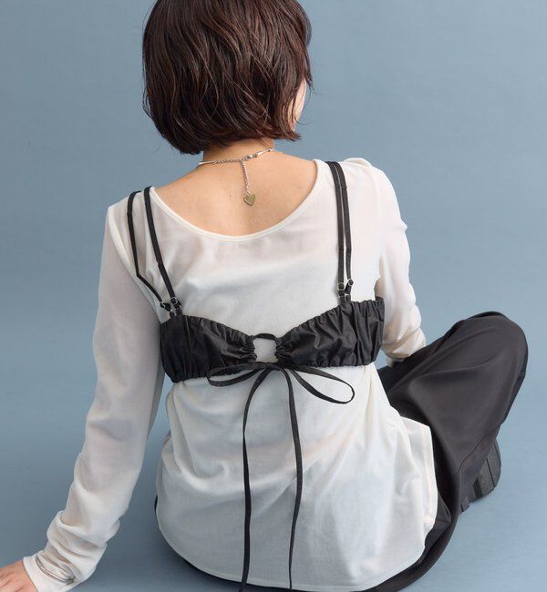  「ギャザービスチェ SETトップス」|Tシャツ・カットソー|