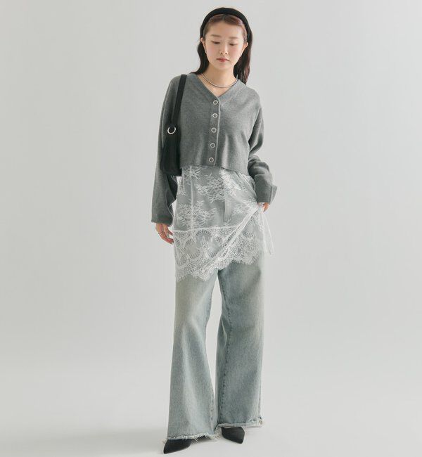  「Vボタンカーディガン」|カーディガン|