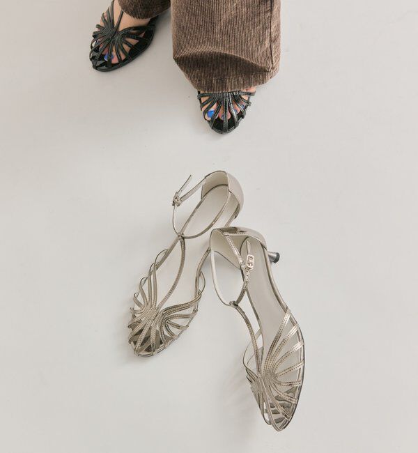  「シャイニーミュール」|パンプス|