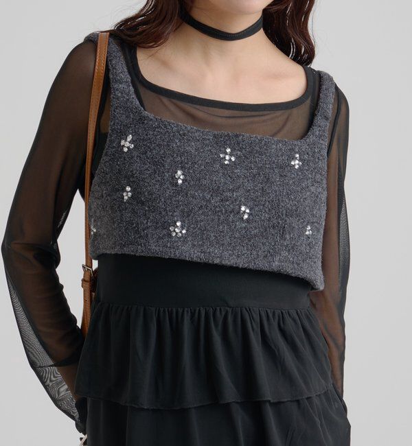  「ウールライク ビジュービスチェ」|シャツ・ブラウス|