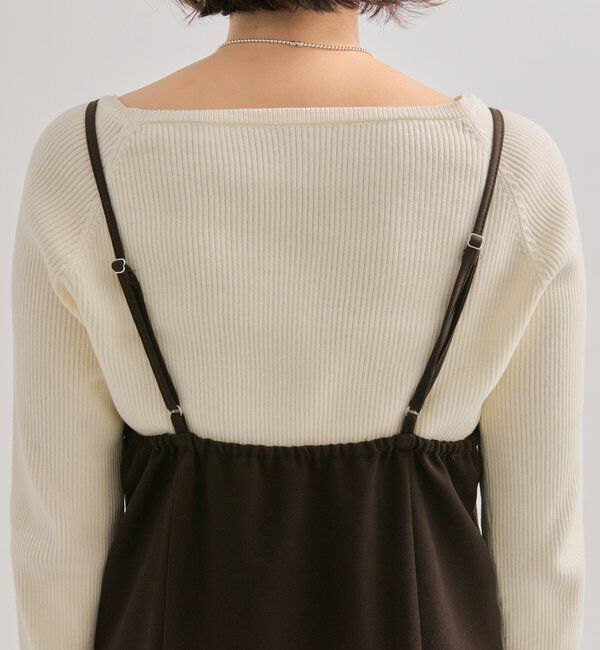  「ギャザービスチェSETワンピース」|ワンピース|