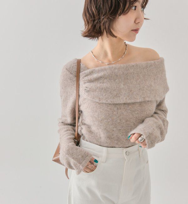  「ワンショルデザインニット」|ニット・セーター|