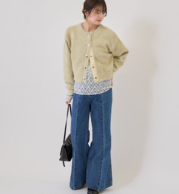  「ミンクライクジャケットカーディガン」|カーディガン|