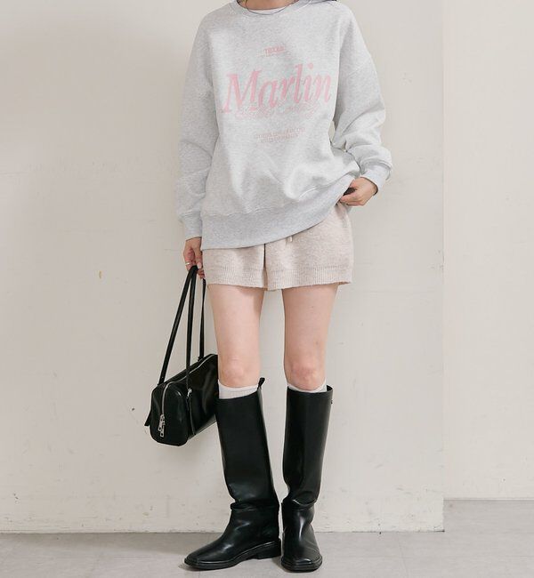  「プレート付きニットパンツ」|チノ|