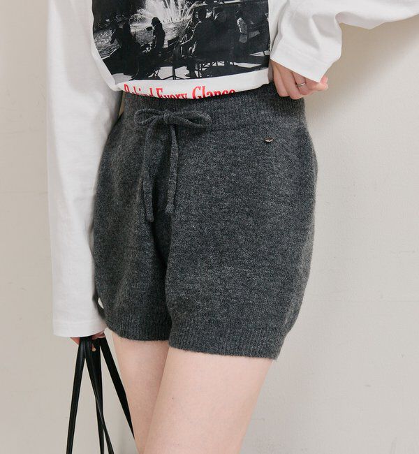  「プレート付きニットパンツ」|チノ|