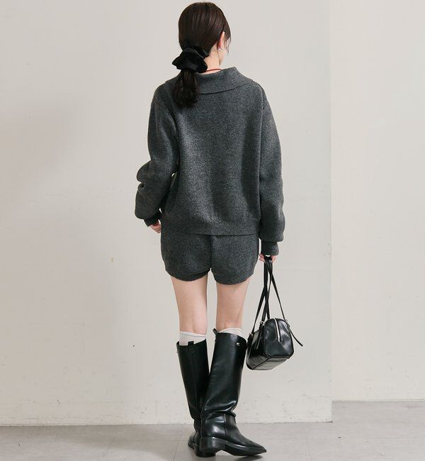  「プレート付きニットパンツ」|チノ|