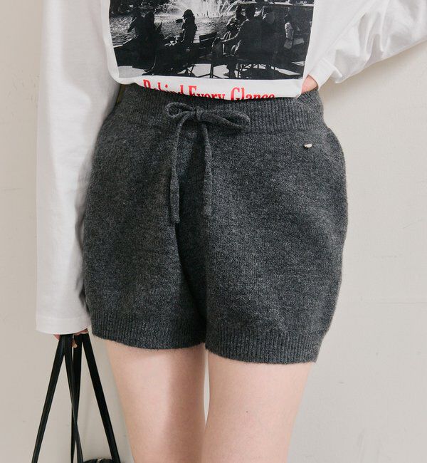  「プレート付きニットパンツ」|チノ|