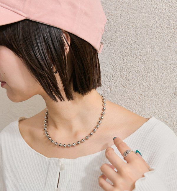  「ボールチェーンネックレス」|リング|