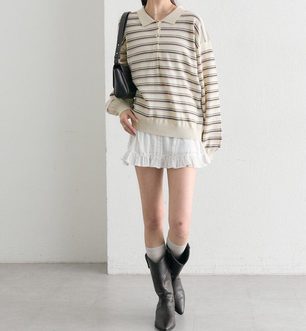  「コットンフリルミニスカート」|スカート|