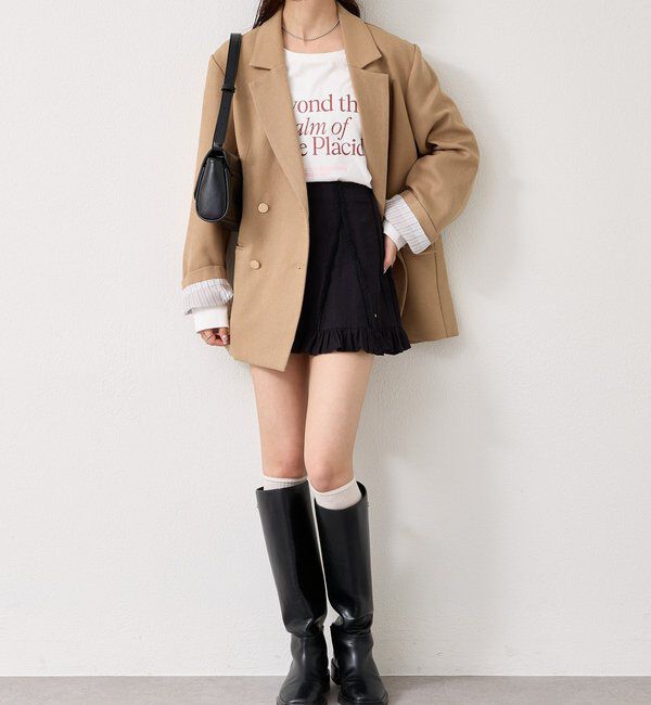  「コットンフリルミニスカート」|スカート|