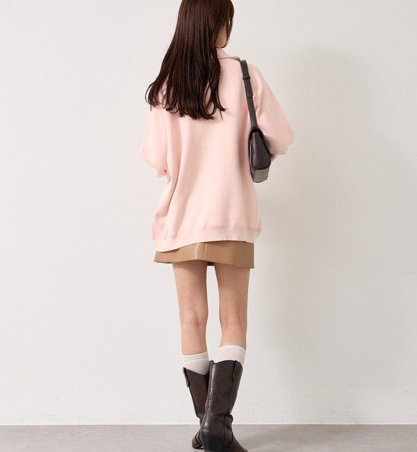  「スウェットライクヘンリーニット」|ニット・セーター|