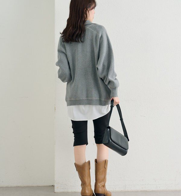  「スウェットライクヘンリーニット」|ニット・セーター|