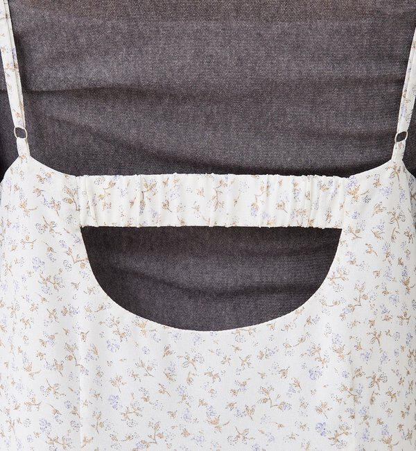  「フラワーヘムキャミワンピース」|ワンピース|