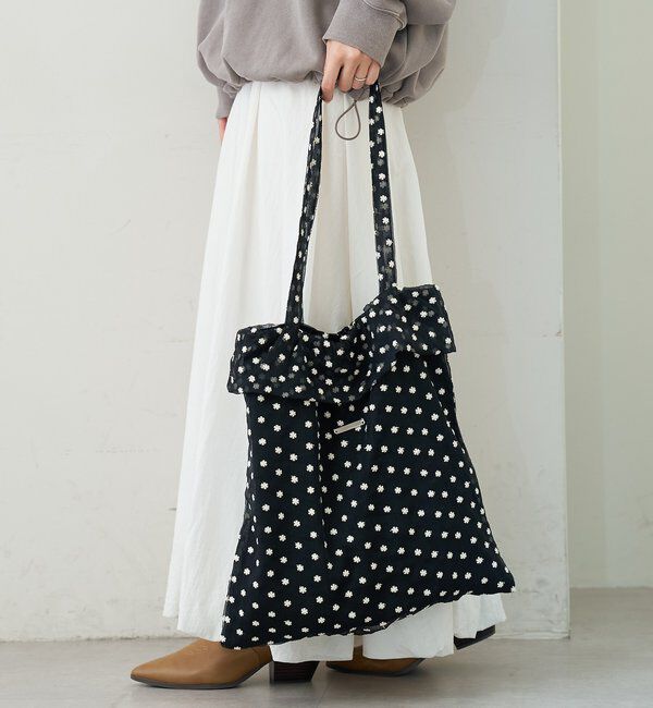  「ドットフラワートートBAG」|トートバッグ|