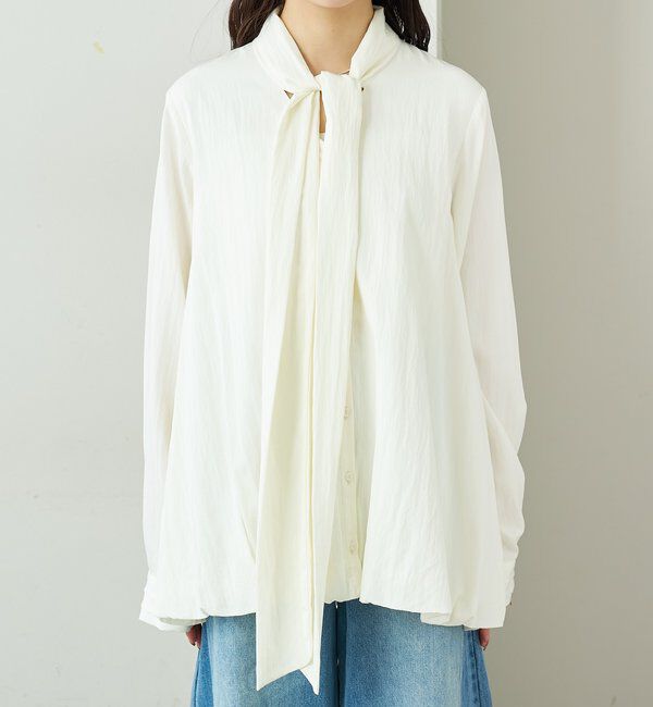  「ボウタイバルーンブラウス」|シャツ・ブラウス|