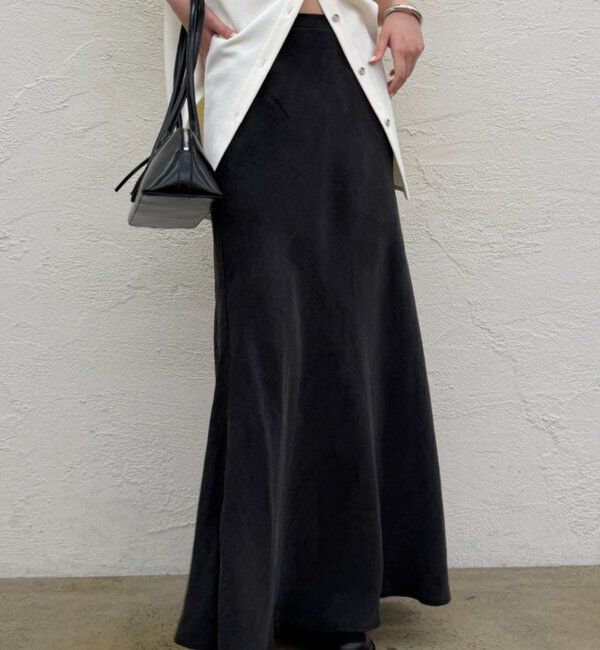 「とろみフレアスカート」|スカート|ブラック