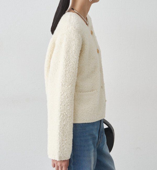  「ウールボアニットコーディガン」|ニット・セーター|