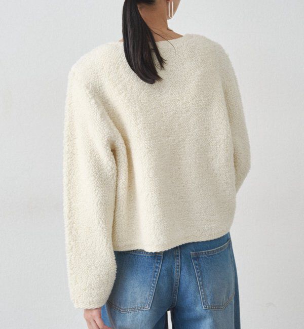  「ウールボアニットコーディガン」|ニット・セーター|