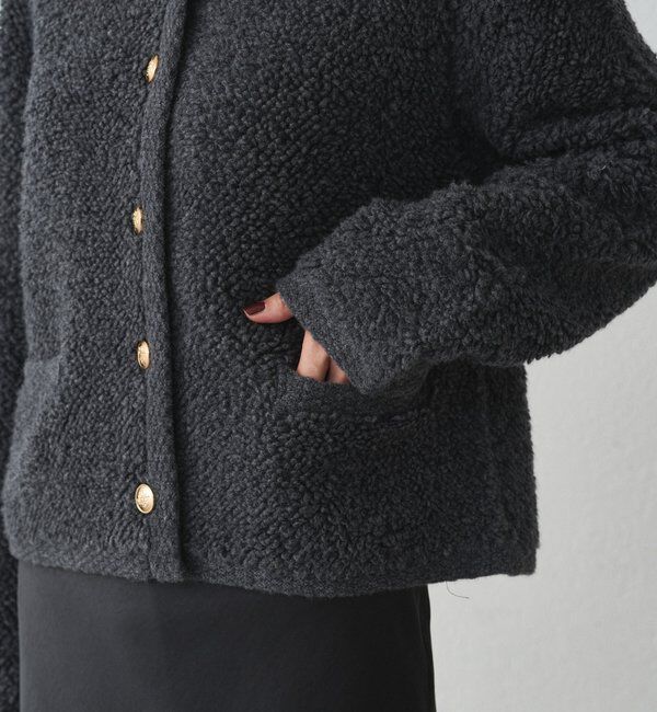  「ウールボアニットコーディガン」|ニット・セーター|