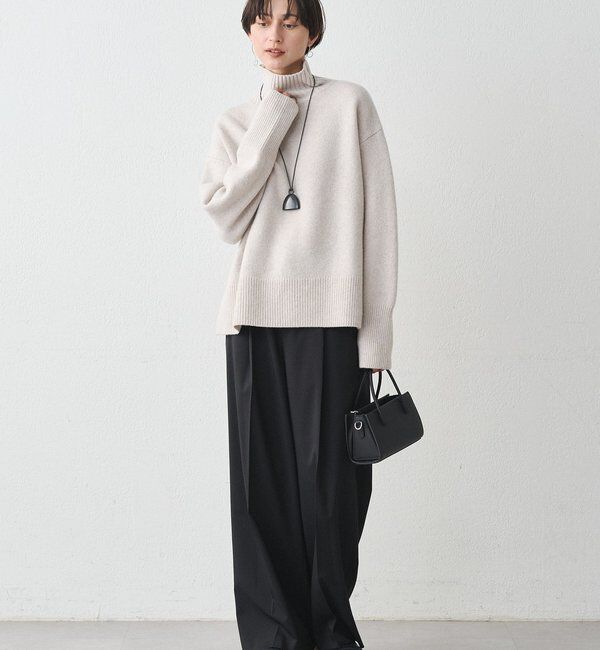  「ウール100タートルニット」|ニット・セーター|