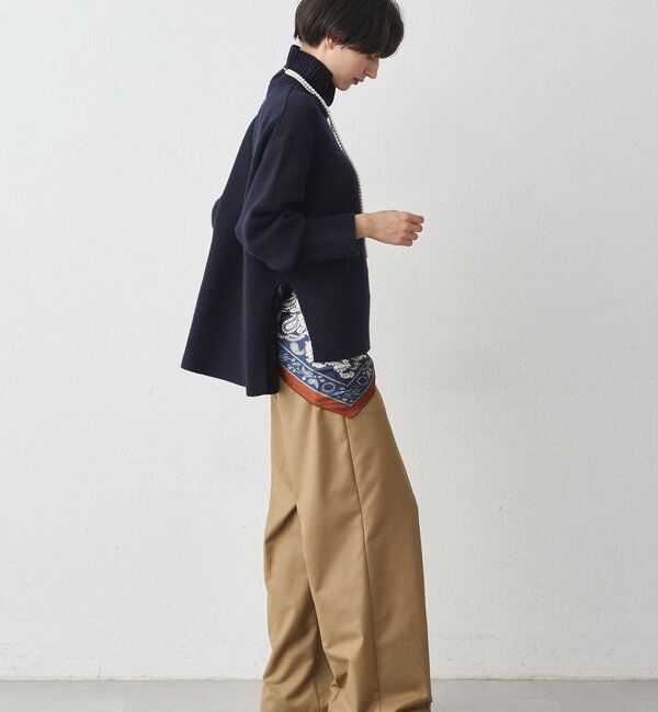  「ウール100タートルニット」|ニット・セーター|