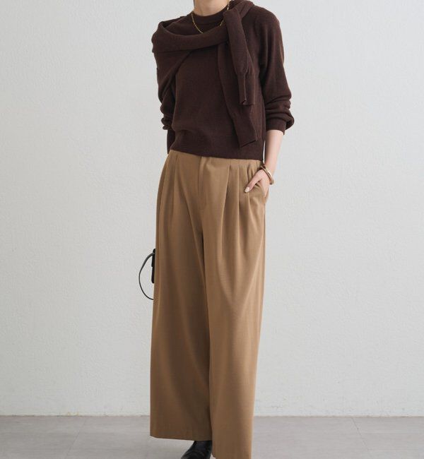  「TR3タックワイドパンツ」|チノ|