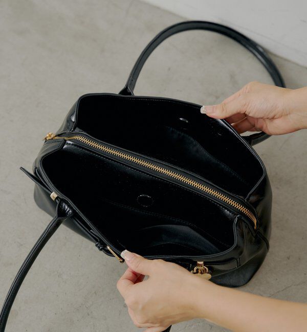  「ハートキーチャーム付きベルトボストンバッグ」|ボストンバッグ|