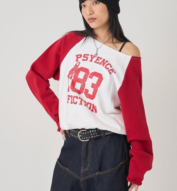  「エリオットナンバリングワンショルダースウェット」|Tシャツ・カットソー|
