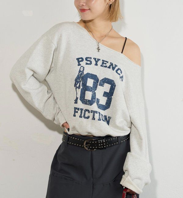  「エリオットナンバリングワンショルダースウェット」|Tシャツ・カットソー|