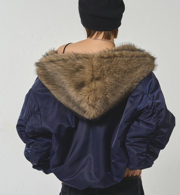  「【お気に入りNO.1】2WAY リバーシブルファーブルゾン」|ブルゾン・スタジャン|