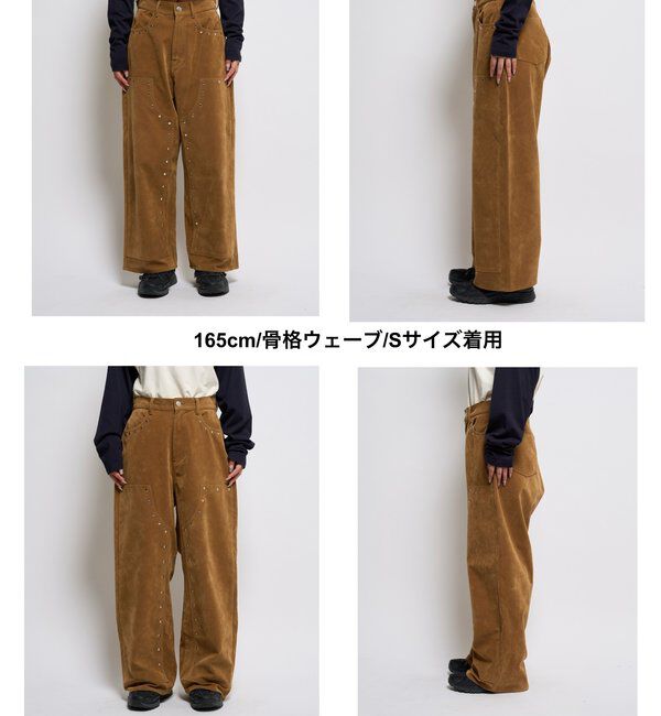  「スウェードダブルニーパンツ」|チノ|