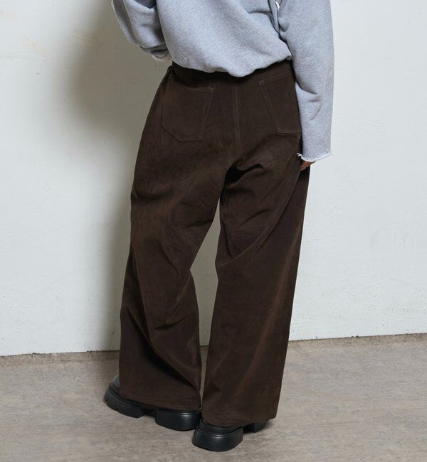  「スウェードダブルニーパンツ」|チノ|