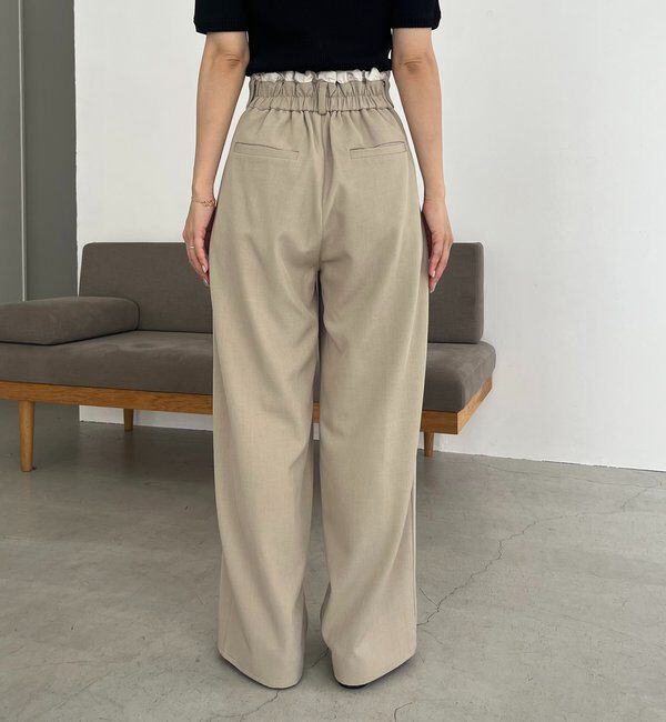  「フリルウエストパンツ」|チノ|