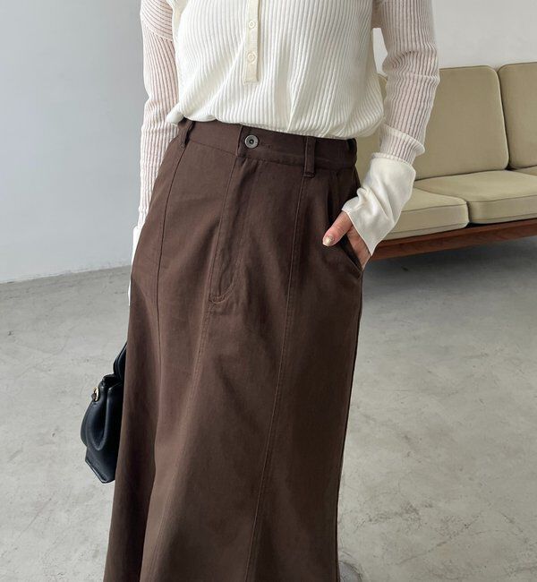  「【セットアップ対応】コットンフレアスカート」|スカート|