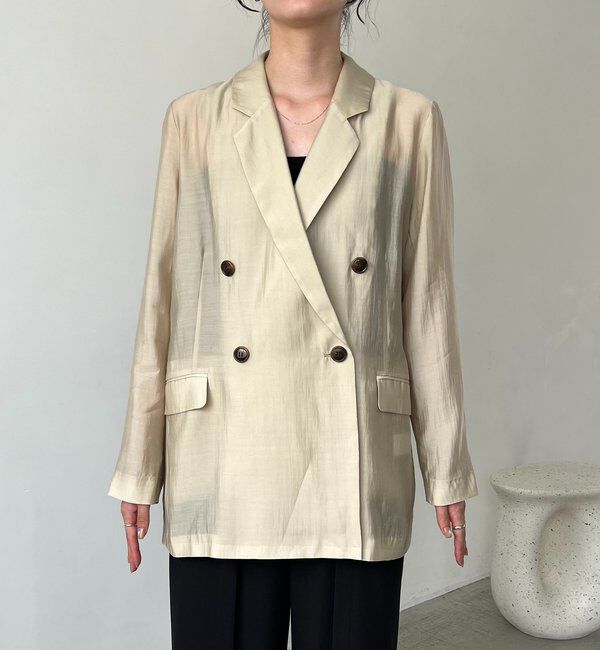  「【全骨格細見え/オフィスコーデにも◎】ライトテーラージャケット」|テーラードジャケット|