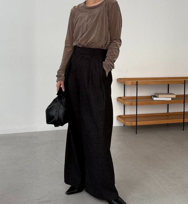  「レイヤードベロアTシャツ」|Tシャツ・カットソー|