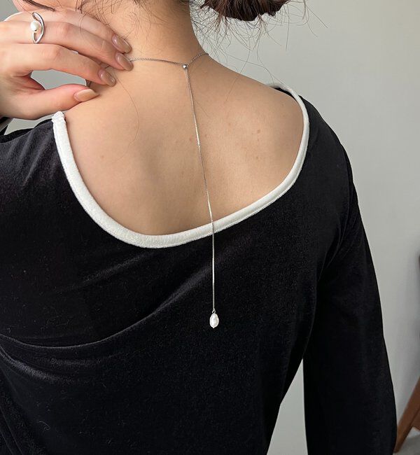  「〈GOLDY/ゴールディ〉ドロップパールYネックレス」|リング|