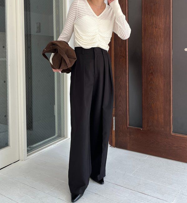  「起毛レースプルオーバー」|ニット・セーター|