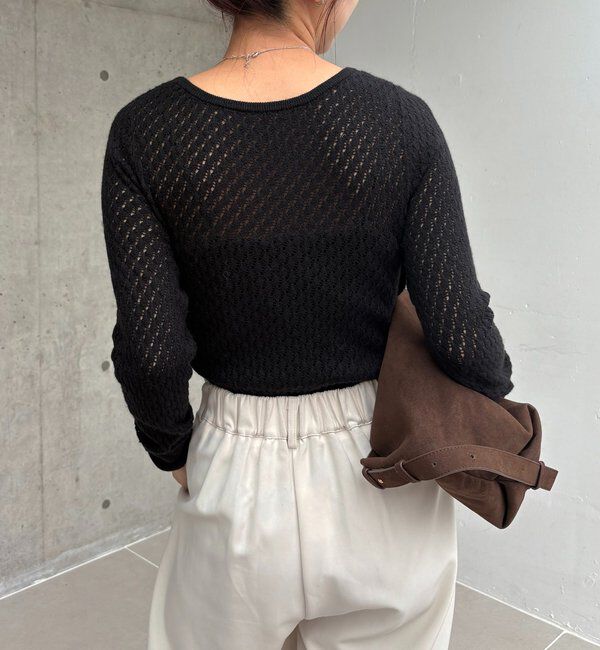  「起毛レースプルオーバー」|ニット・セーター|