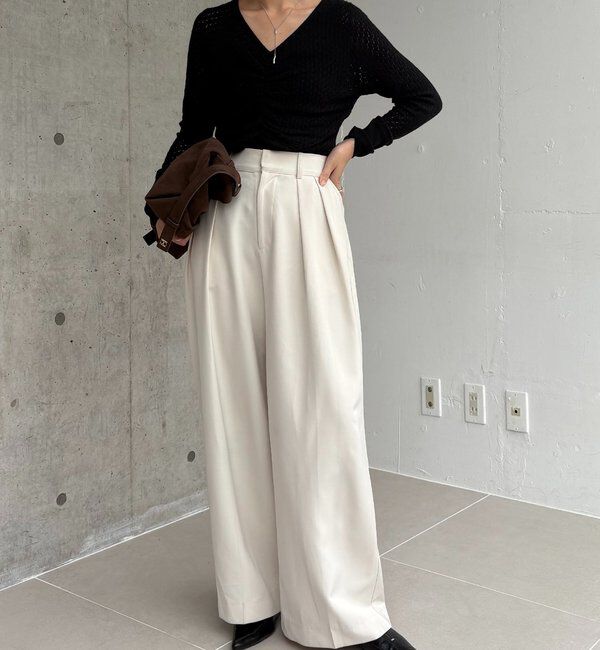  「起毛レースプルオーバー」|ニット・セーター|