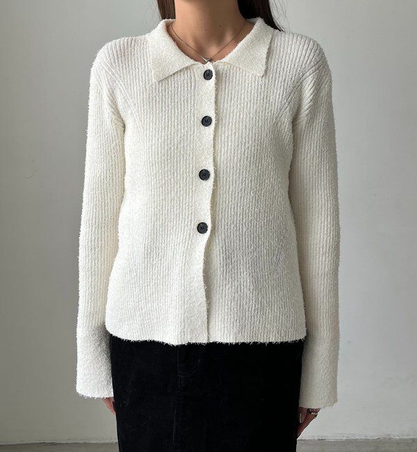  「ビアードカラーニット」|カーディガン|