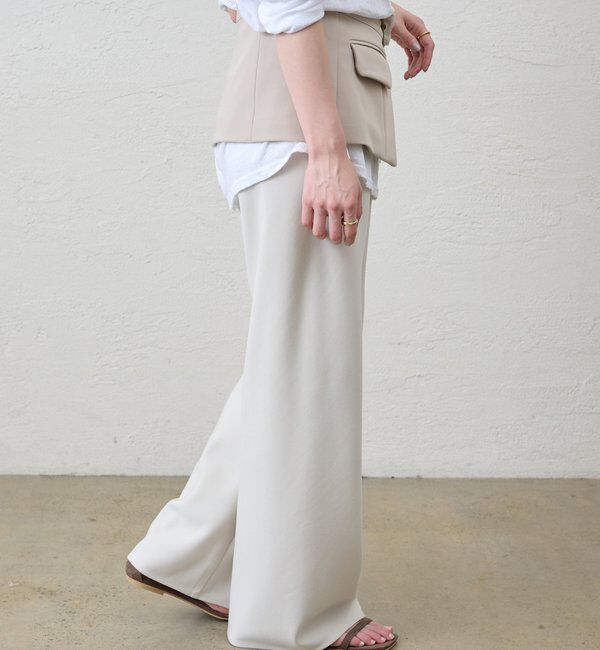  「ダブルクロスワイドパンツ」|チノ|