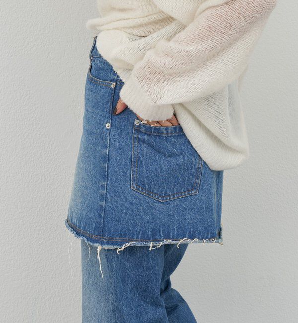  「レイヤードデニムスカート」|スカート|