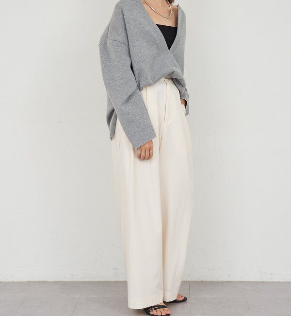  「ダブルタックワイドパンツ」|チノ|